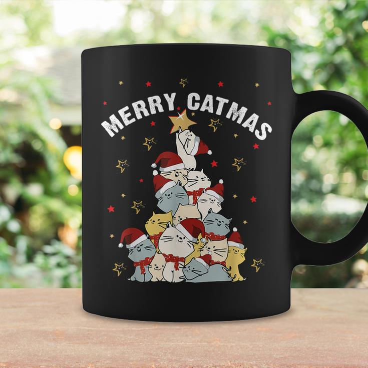 Merry Catmas Cat Mountain Christmas Tree Not Ugly Sweater Coffee Mug Gifts ideas