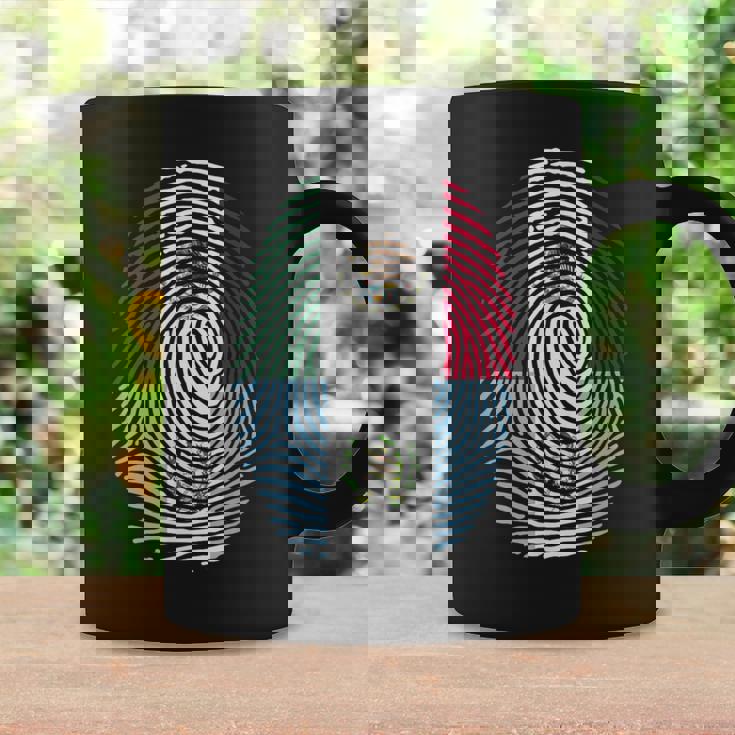Mexico & Guatemala Fingerprint Half Mexican Guatemalan Roots Coffee Mug Gifts ideas