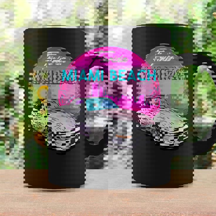 Miami Beach Florida Miami Palm Trees And Vintage Car Florida Gifts & Merchandise Funny Gifts Coffee Mug Gifts ideas
