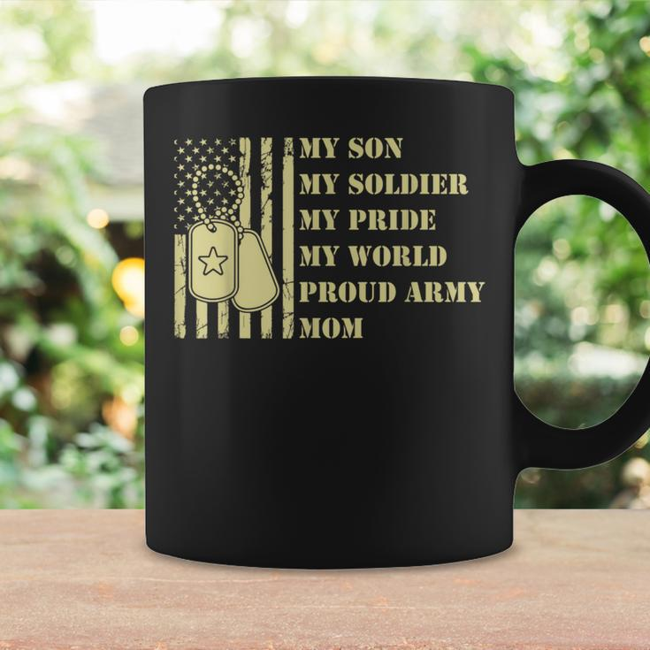 Mom My Son Soldier Pride World Proud Army Funny Mother Women Coffee Mug Gifts ideas