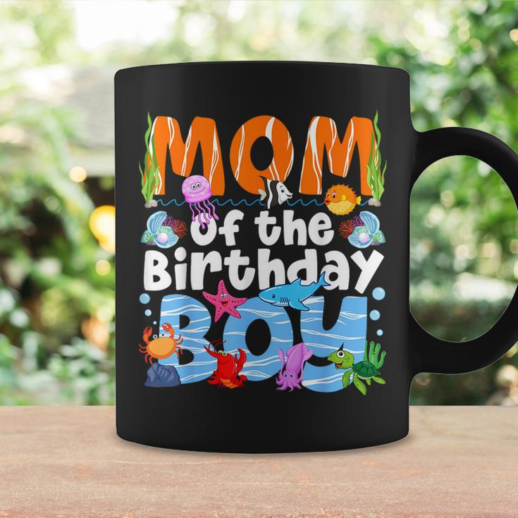 Mom Under Sea Birthday Party Boys Ocean Sea Animals Themed Coffee Mug Gifts ideas