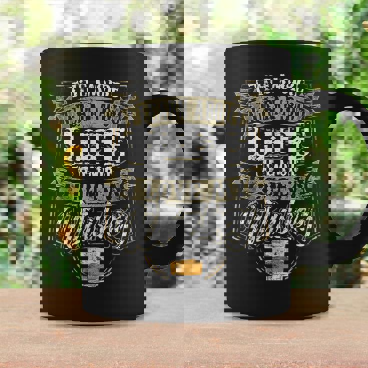 More I Learn Life Love Whiskey Drinking Father Day Dad Coffee Mug Gifts ideas