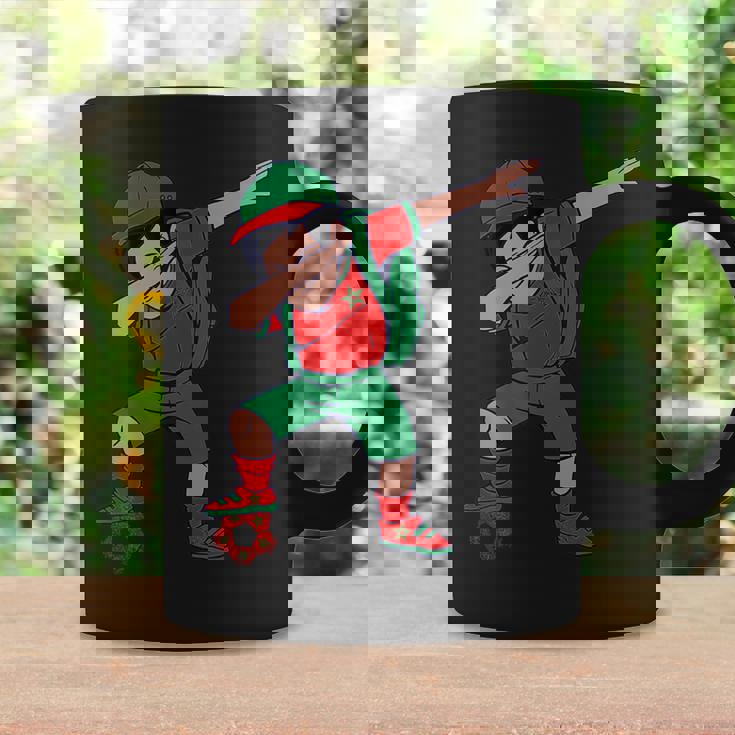 Moroccan Pride Boy Moroccan Soccer Player Ball Morocco Flag Coffee Mug Gifts ideas