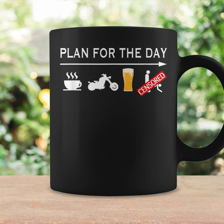 Motorcycle Biker Plan For The Day Adult Humor Biker Gift For Mens Coffee Mug Gifts ideas