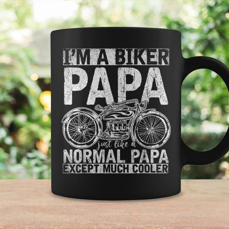 Motorcycle Biking Grandpa Retirement Bike Papa Biker Coffee Mug Gifts ideas