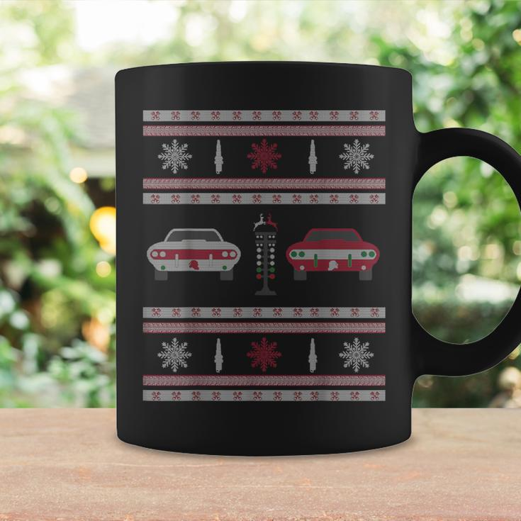 Muscle Cars Drag Racing Ugly Christmas Sweater Coffee Mug Gifts ideas