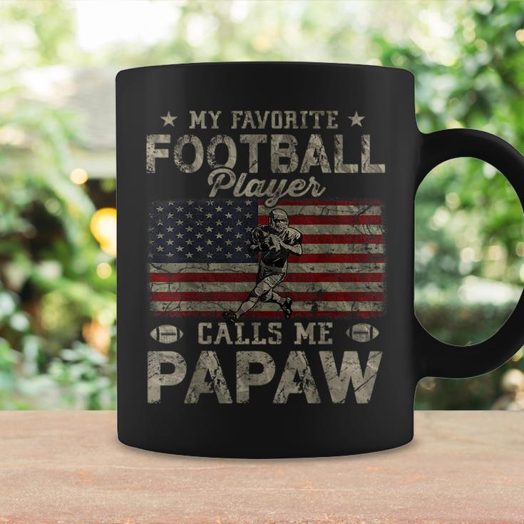My Favorite Football Player Calls Me Papaw Fathers Day Coffee Mug Gifts ideas