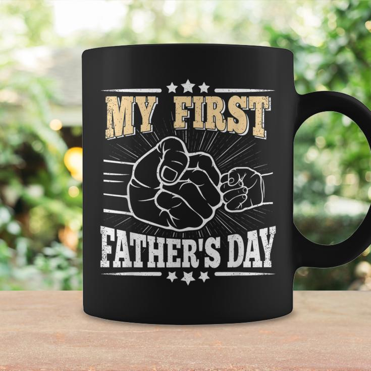 My First Fathers Day Daddy Dad Papa Funny First Fathers Day Coffee Mug Gifts ideas