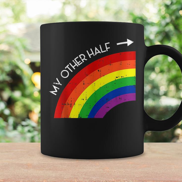 My Other Half Gay Couple Rainbow Pride Cool Lgbt Ally Gift Coffee Mug Gifts ideas
