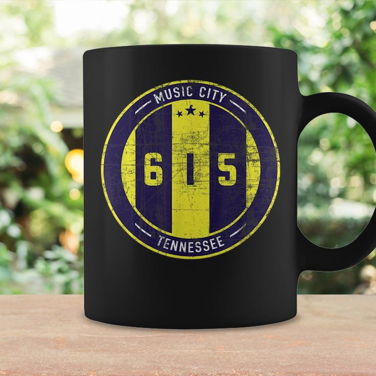 Nashville 615 Designer Round Badge - Tennessee Star Coffee Mug Gifts ideas