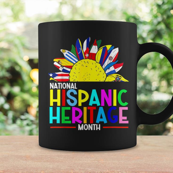 National Hispanic Heritage Month Latino Flags Sunflower Coffee Mug Gifts ideas