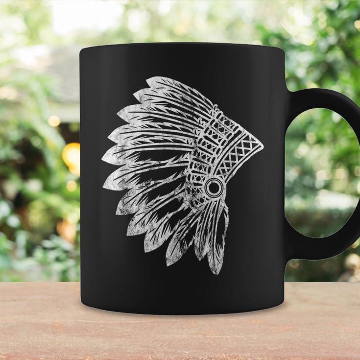 Native American Feather Headdress Indian Chief Tribes Pride Coffee Mug Gifts ideas