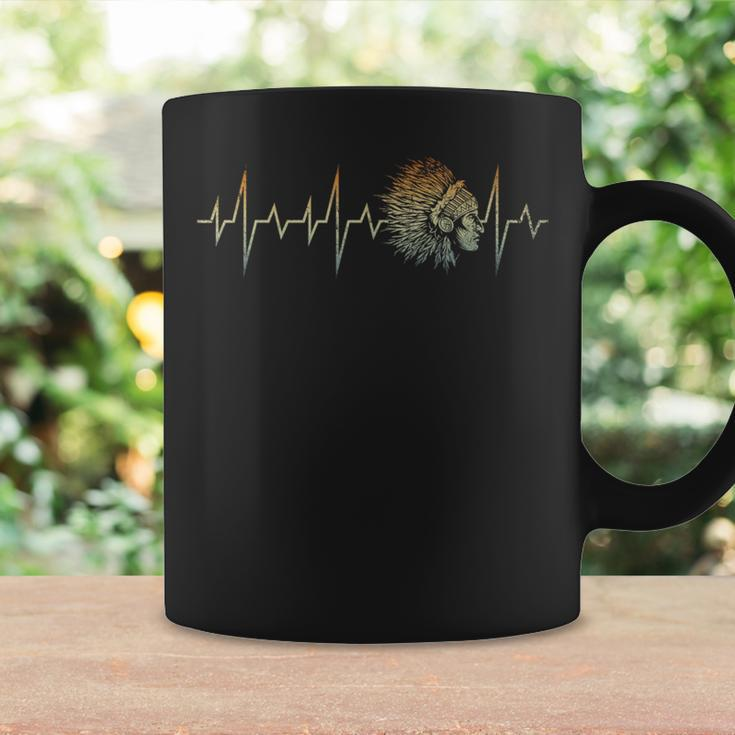 Native Indian Headdress Indigenous Heartbeat Native American Coffee Mug Gifts ideas