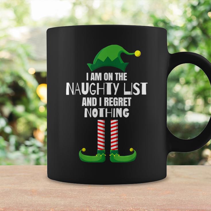 I Am On The Naughty List And I Regret Nothing Christmas Coffee Mug Gifts ideas