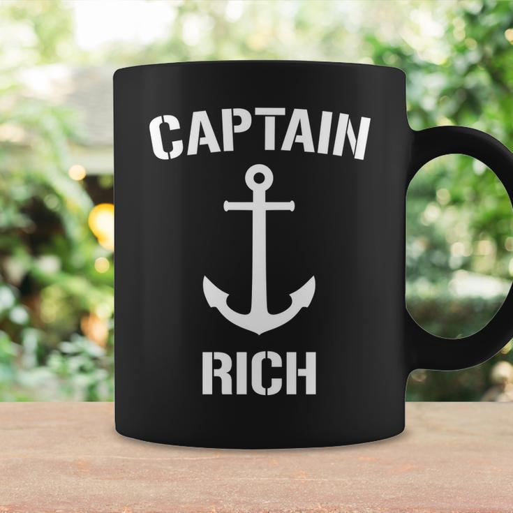 Nautical Captain Rich Personalized Boat Anchor Coffee Mug Gifts ideas