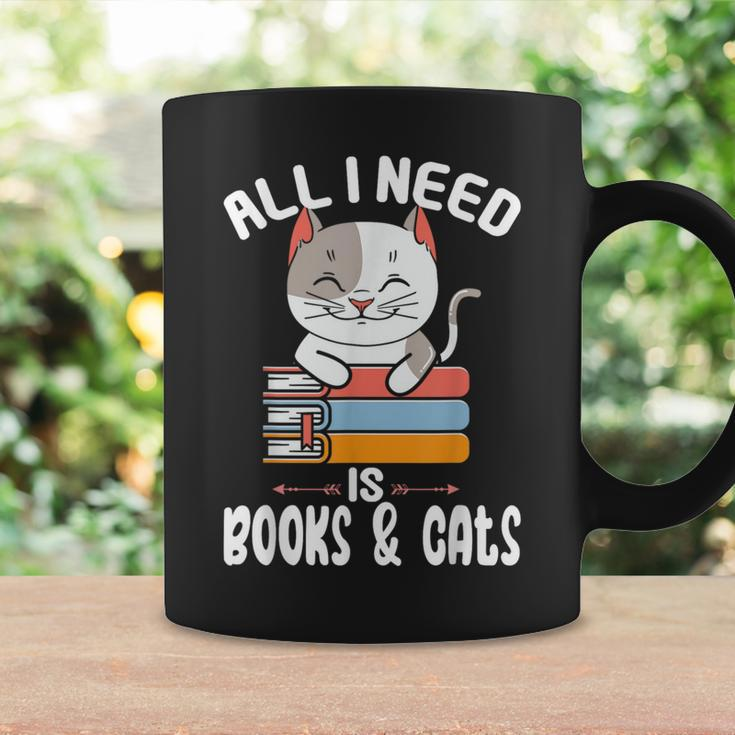 All I Need Is Books And Cats Cat Lover Kitten Reading Coffee Mug Gifts ideas