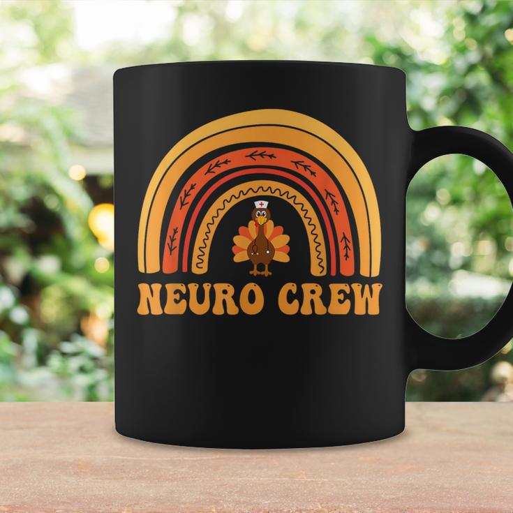 Neuro Crew Rainbow Turkey Nurse Thanksgiving Nursing Coffee Mug Gifts ideas