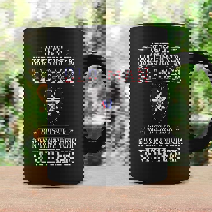 Never Underestimate A 2Nd Infantry Division Veteran Veteran Funny Gifts Coffee Mug Gifts ideas