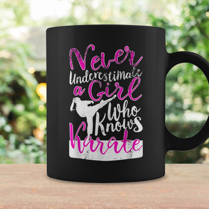 Never Underestimate A Girl Who Knows Karate Gift For Girls Coffee Mug Gifts ideas