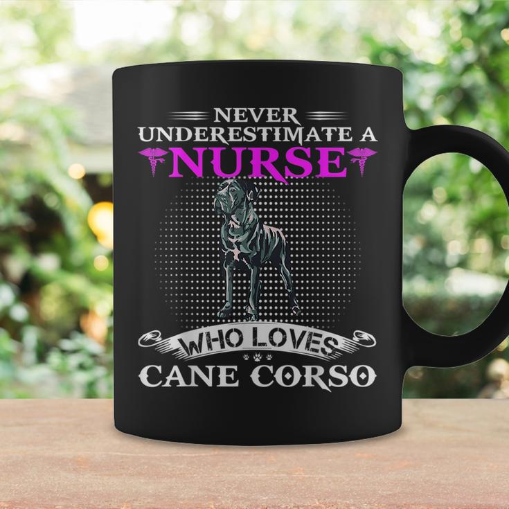 Never Underestimate A Nurse Who Loves Cane Corso Dog Funny Coffee Mug Gifts ideas