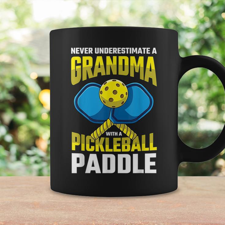 Never Underestimate A Pickleball Grandma Player Funny Cute Coffee Mug Gifts ideas