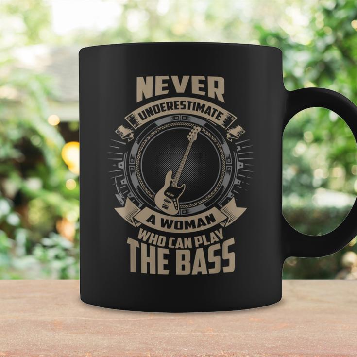 Never Underestimate A Woman Outfit For Women Bass Player Coffee Mug Gifts ideas