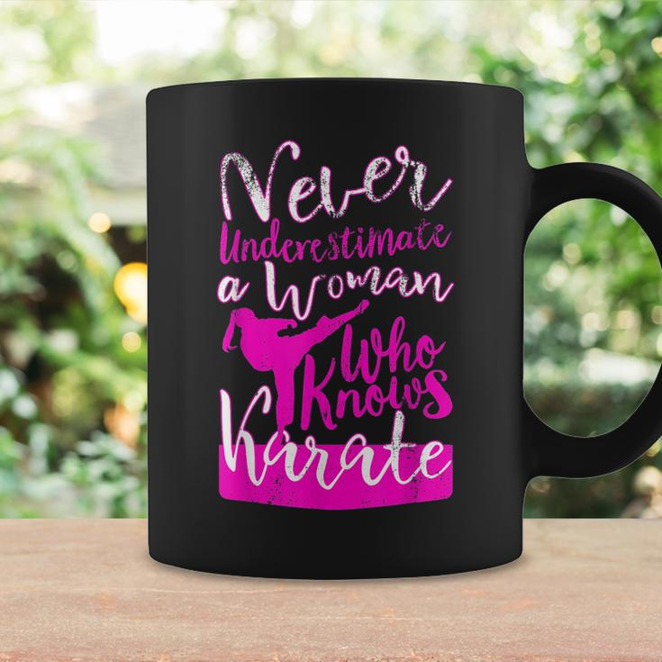 Never Underestimate A Woman Who Knows Karate Gift For Girls Coffee Mug Gifts ideas