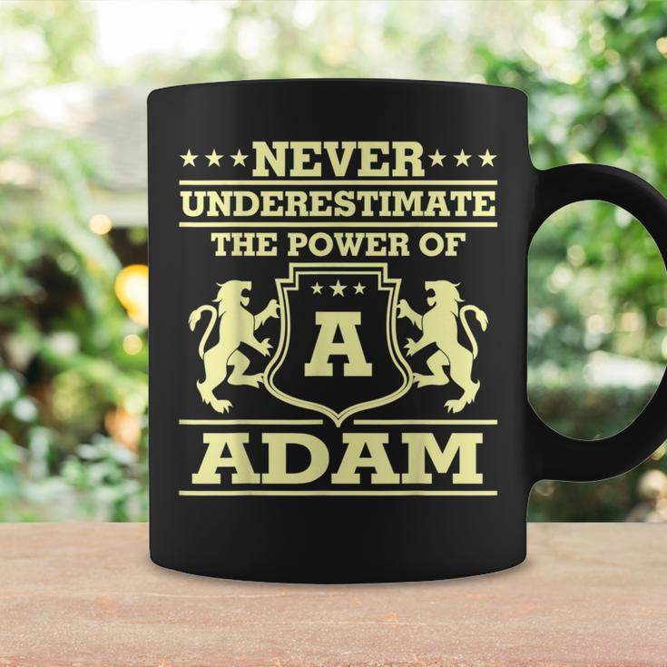 Never Underestimate Adam Personalized Name Coffee Mug Gifts ideas