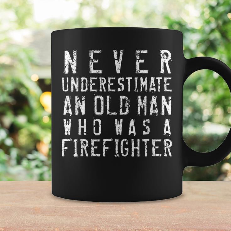 Never Underestimate An Old Man Firefighting Firefighter Gift Coffee Mug Gifts ideas