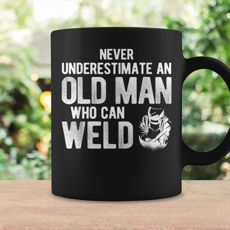 Never Underestimate An Old Man Who Can Weld Welding Coffee Mug Gifts ideas