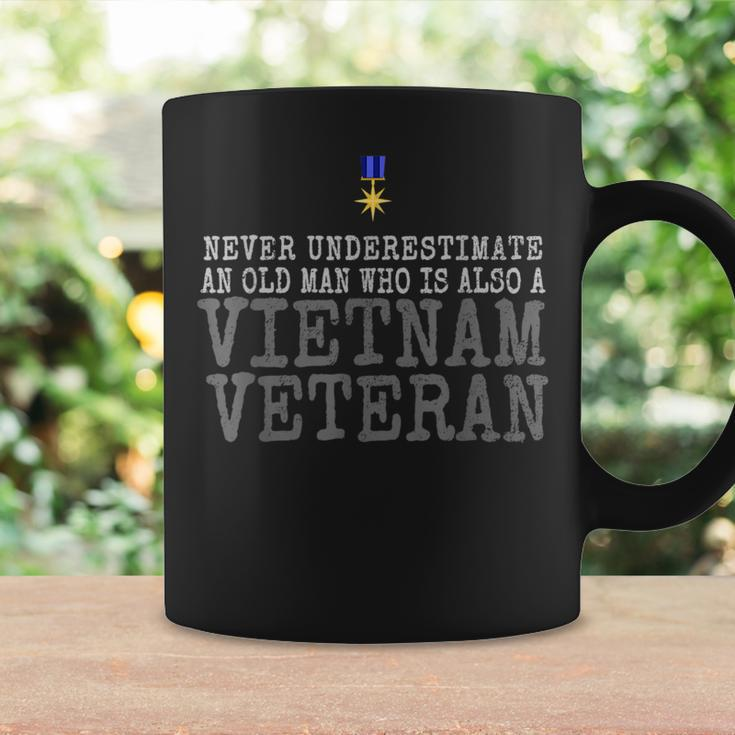 Never Underestimate An Old Man Who Is Vietnam Veteran Gift For Mens Coffee Mug Gifts ideas