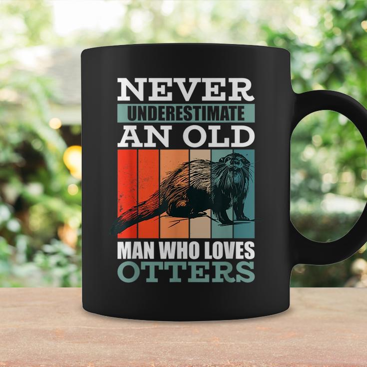 Never Underestimate An Old Man Who Loves Otters With A Otter Coffee Mug Gifts ideas