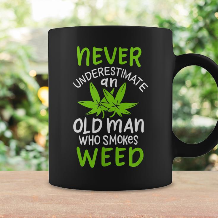 Never Underestimate An Old Man Who Smokes Weed Marijuana Coffee Mug Gifts ideas