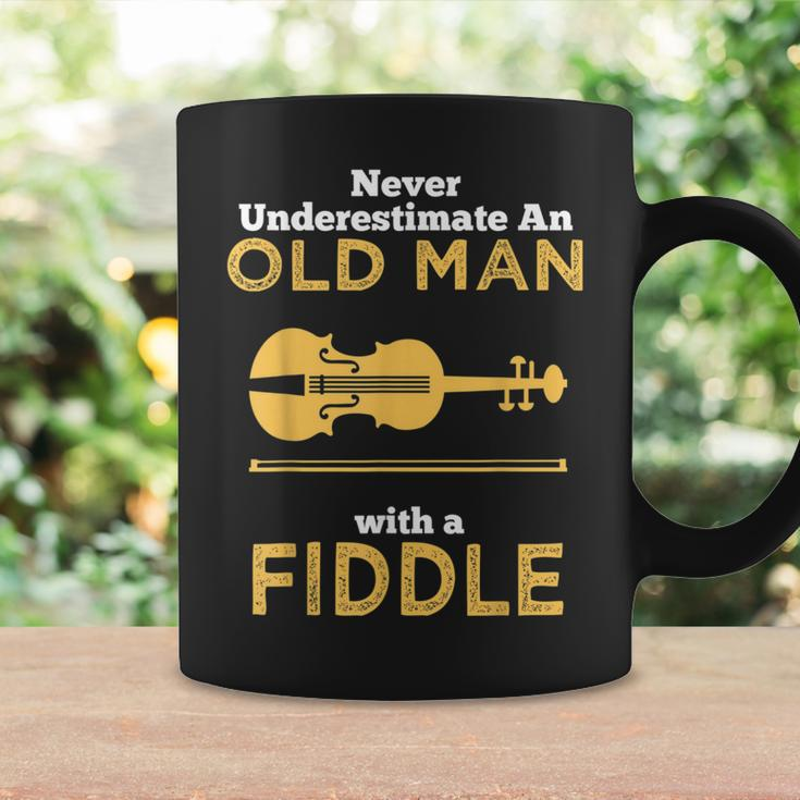 Never Underestimate An Old Man With A Fiddle Great Country Man Musical Gift Coffee Mug Gifts ideas