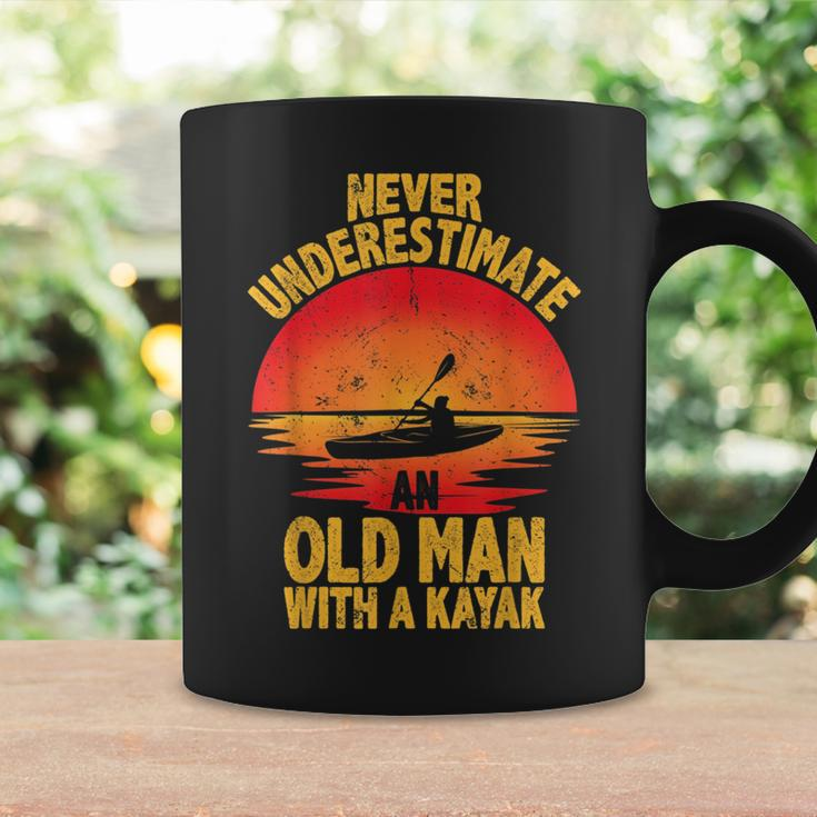 Never Underestimate An Old Man With A Kayak Quote Funny Coffee Mug Gifts ideas