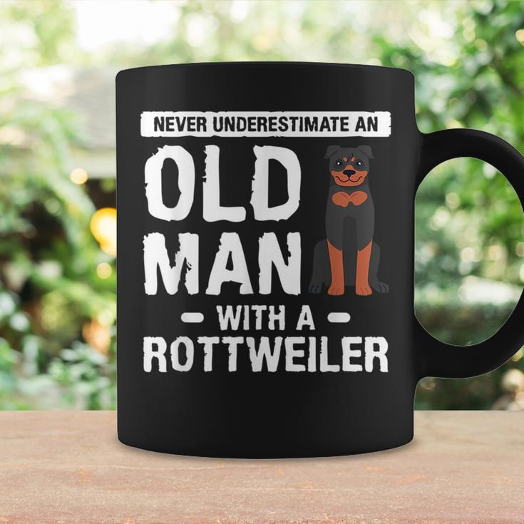 Never Underestimate An Old Man With A Rottweiler Dog Lover Coffee Mug Gifts ideas