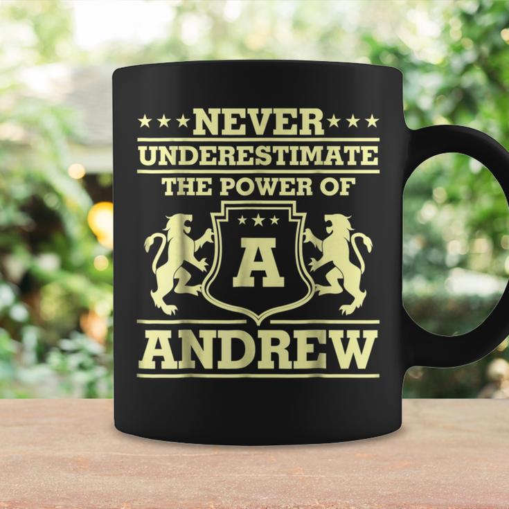 Never Underestimate Andrew Personalized Name Coffee Mug Gifts ideas