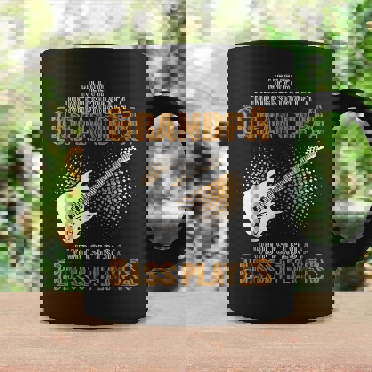Never Underestimate Grandpa Who Is Also A Bass Player Coffee Mug Gifts ideas