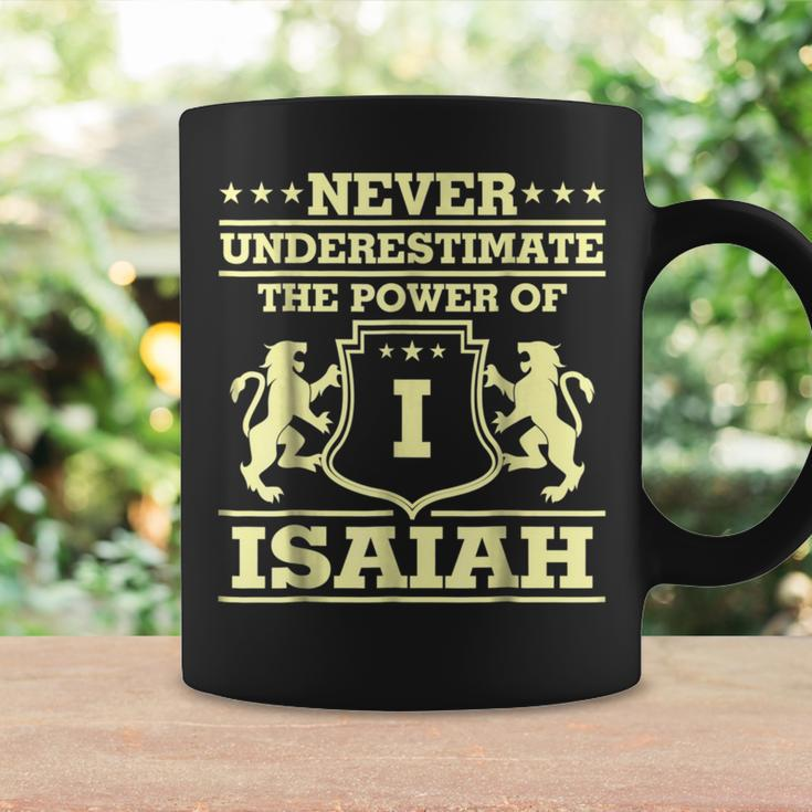 Never Underestimate Isaiah Personalized Name Coffee Mug Gifts ideas