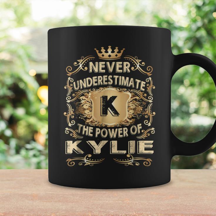 Never Underestimate Kylie Personalized Name Coffee Mug Gifts ideas