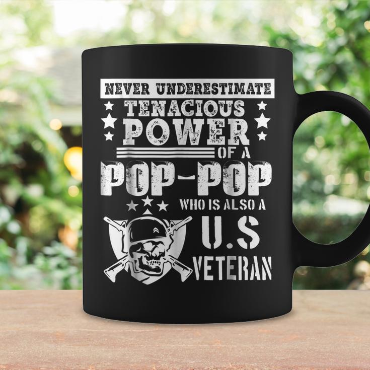 Never Underestimate Tenacious Power Of Us Veteran Poppop Sh Coffee Mug Gifts ideas