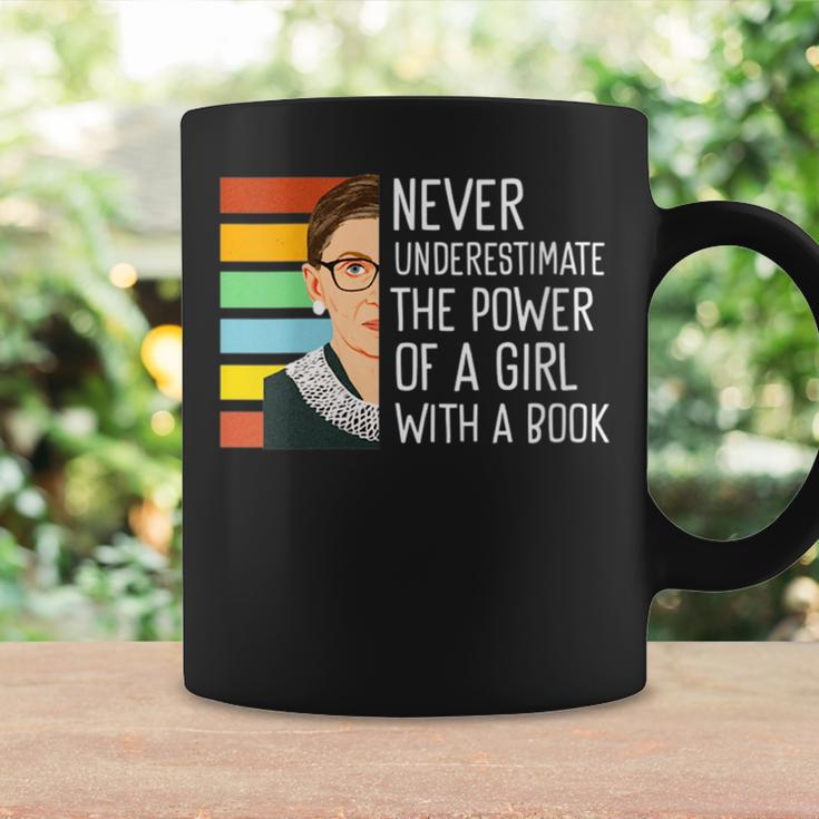 Never Underestimate The Power Of A Girl With A Book Feminist Gift For Womens Coffee Mug Gifts ideas