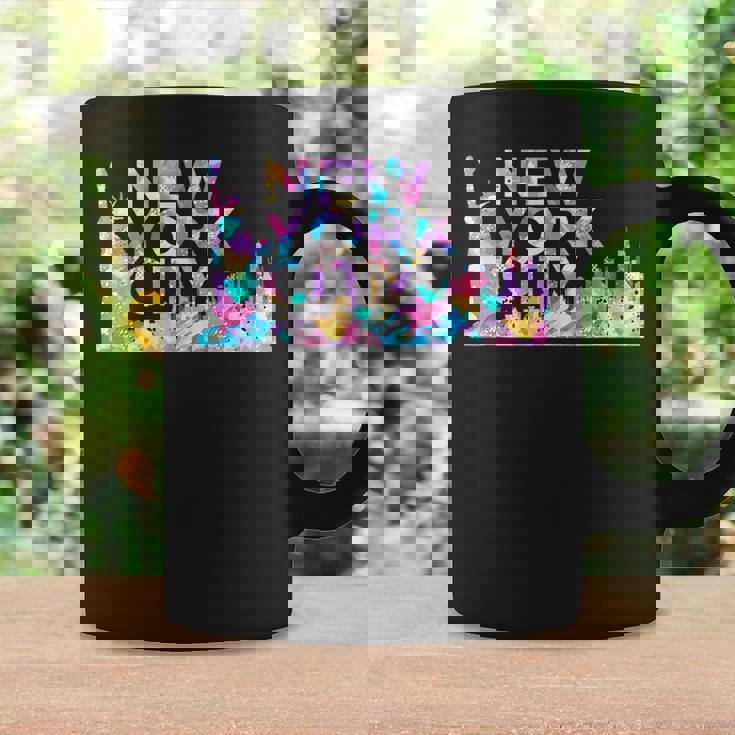 New York City Retro Manhattan Nyc Watercolor Skyline Ny City Coffee Mug Gifts ideas