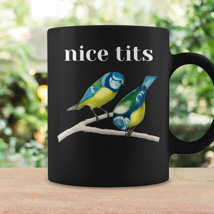 Nice Tits Birds Funny Bird Watcher Ironic Bird Watching Bird Watching Funny Gifts Coffee Mug Gifts ideas