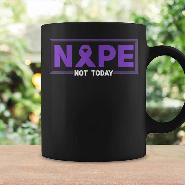 Nope Not Today Hodgkins Lymphoma Survivor Purple Ribbon Coffee Mug Gifts ideas