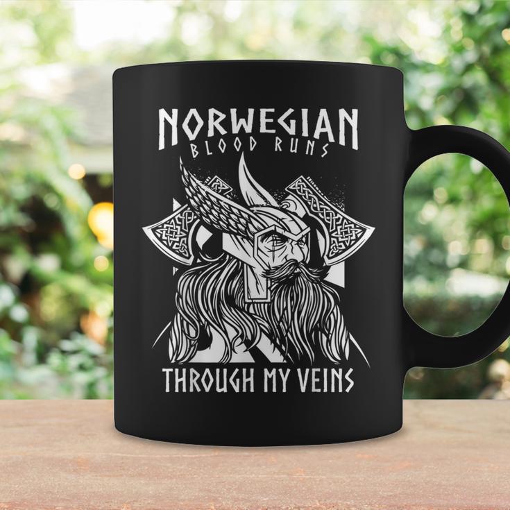 thumbnail image 2 of Viking Blood Runs Through My Veins – Cool Ceramic Coffee Mug, White, 10cm – Dishwasher & Microwave Safe 2 of 6