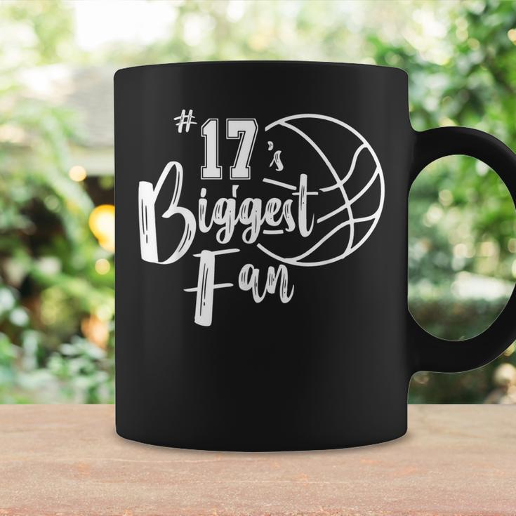 Number 17S Biggest Fan Basketball Player Mom Dad  Coffee Mug Gifts ideas