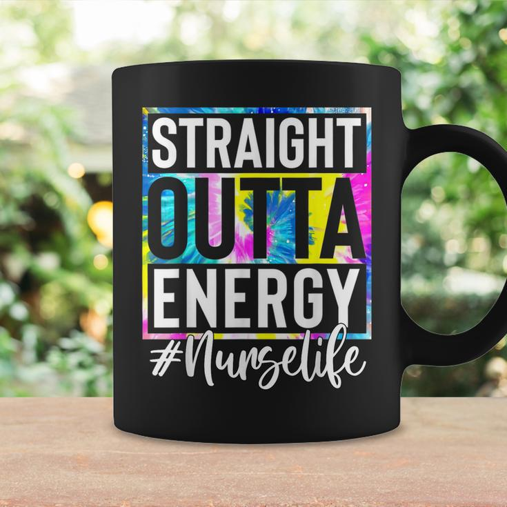 Nurse Life Straight Outta Energy Tie Dye Coffee Mug Gifts ideas
