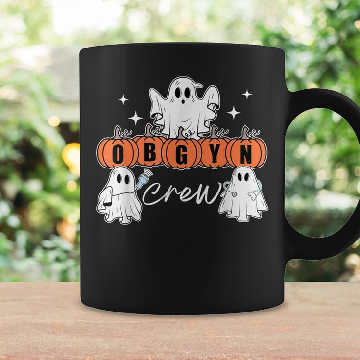 Obgyn Crew Halloween Ghost Obstetrics Nurse Squad Pumpkins Coffee Mug Gifts ideas