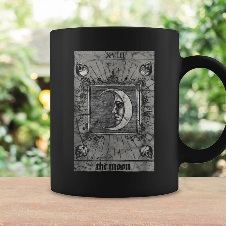 Occult The Moon Tarot Card Vintage Esoteric Horror Tarot Coffee Mug Gifts ideas